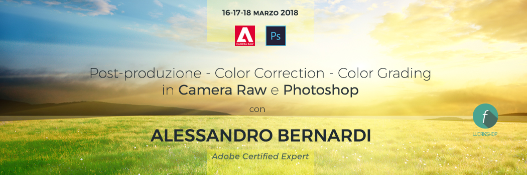 Slide post produzione Alessandro Bernardi Photoshop Camera raw